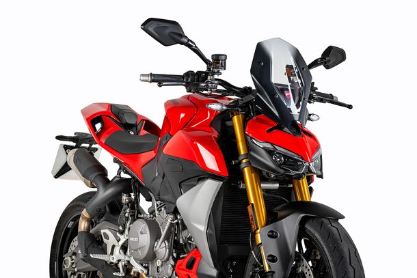 Windschild Puig New Generation Touring 345 x 265 mm mit ABE für Ducati Streetfighter V2, Streetfighter V2 S Bj. 2025 - 2026