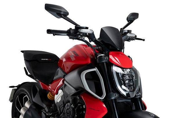 Puig New Generation Sport Plus für Ducati DIAVEL V4 Mattschwarz – Bild 3