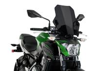 Větrový štít Puig Bat s homologací ABE pro Kawasaki Z650, Z900, ER-6N, Z1000R, Z1000R Edition r. v. 2012 - 2026