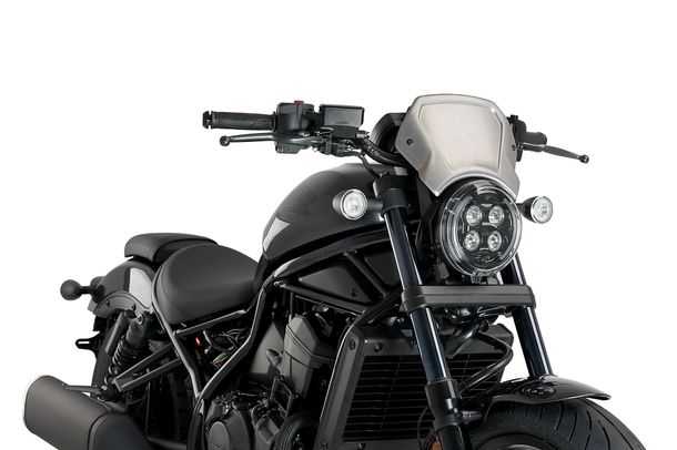 Windschild Puig ALU-Frontplatte mit ABE für Honda CMX 1100 Rebel DCT, CMX 1100 Rebel Bj. 2021 - 2026