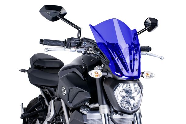 Puig New Generation Touring windscreen with ABE for Yamaha MT-07 Moto Cage, MT-07, MT-07 ABS model year 2014 - 2017