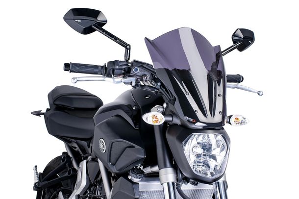 Windschild Puig New Generation Touring mit ABE für Yamaha MT-07 ABS, MT-07 Moto Cage, MT-07 (Bj. 2014 - 2017)