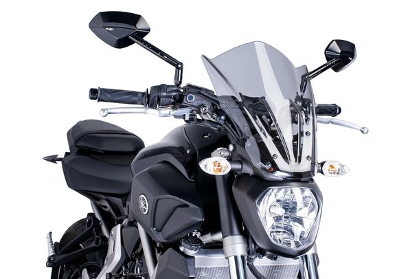 Windschild Puig New Generation Touring mit ABE für Yamaha MT-07 Moto Cage, MT-07, MT-07 ABS Bj. 2014 - 2017