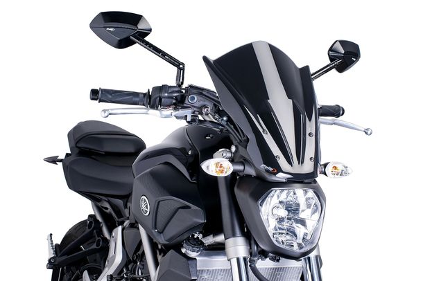 Windschild Puig New Generation Touring mit ABE für Yamaha MT-07 Moto Cage, MT-07, MT-07 ABS Bj. 2014 - 2017