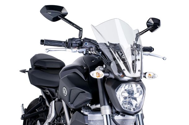 Windschild Puig New Generation Touring mit ABE für Yamaha MT-07 Moto Cage, MT-07, MT-07 ABS Bj. 2014 - 2017