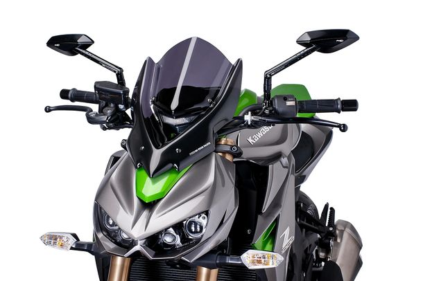 Windschild Puig New Generation Touring mit ABE für Kawasaki Z1000, Z1000R, Z1000R Edition, Z1000R Performance, Z1000 SE Bj. 2014 - 2020