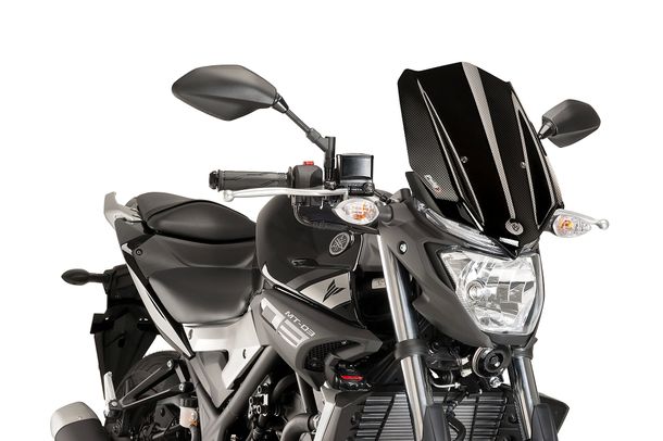 Windschild Puig New Generation Touring mit ABE für Yamaha MT-03 Bj. 2016 - 2019