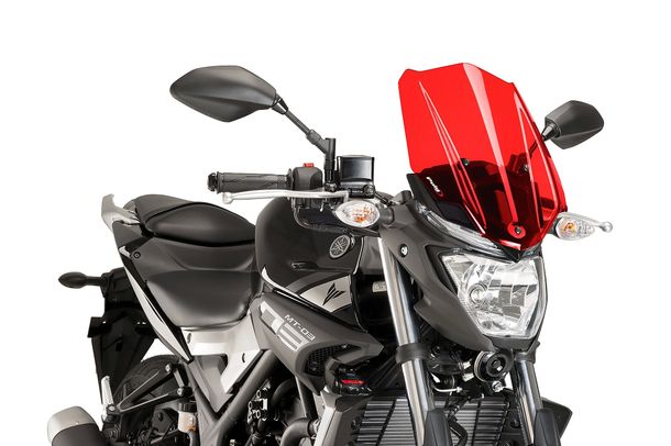 Windschild Puig New Generation Touring mit ABE für Yamaha MT-03 Bj. 2016 - 2019