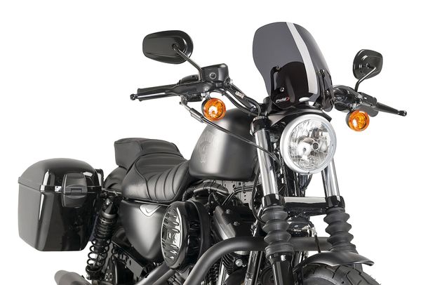 Windschild Puig New Generation Touring mit ABE für Harley Davidson Sportster 883 Superlow XL883L, Sportster 1200 LOW XL1200L Bj. 2006 - 2020