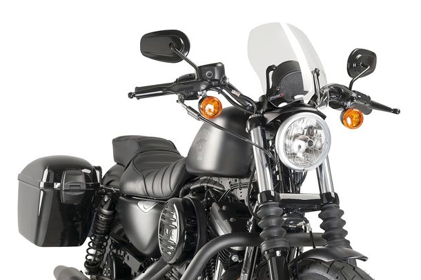 Windschild Puig New Generation Touring mit ABE für Harley Davidson Sportster 883 Superlow XL883L, Sportster 1200 LOW XL1200L Bj. 2006 - 2020