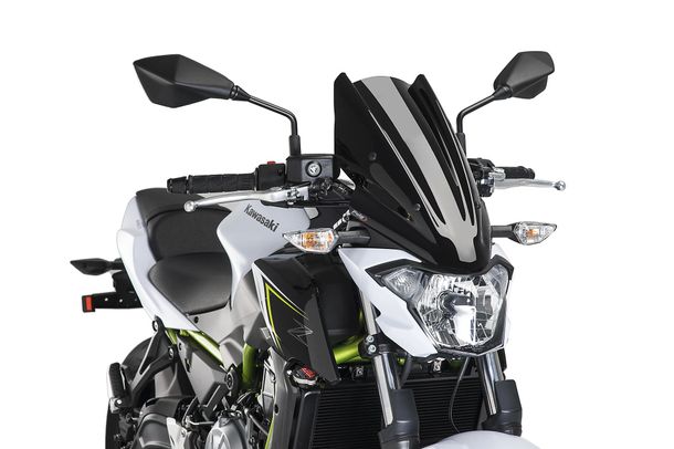 Windschild Puig New Generation Touring mit ABE für Kawasaki Z650 Bj. 2017 - 2019