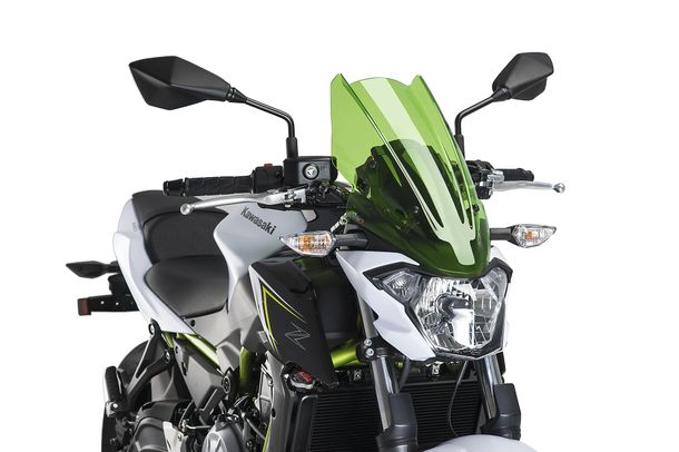 Windschild Puig New Generation Touring mit ABE für Kawasaki Z650 Bj. 2017 - 2019
