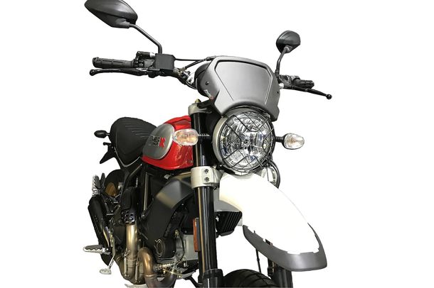 Windschild Puig ALU-Frontplatte mit ABE für Ducati Scrambler Desert Sled, Scrambler 1100 Dark PRO Bj. 2017 - 2025