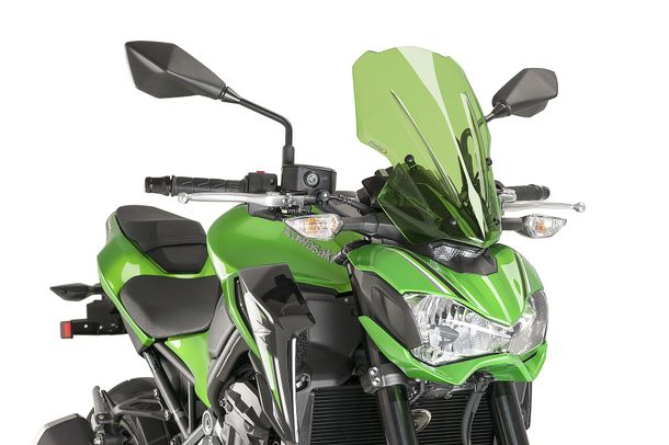 Windschild Puig New Generation Touring mit ABE für Kawasaki Z900 Bj. 2017 - 2019