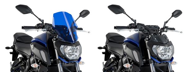 Windschild Puig New Generation Touring 360 x 288 mm mit ABE für Yamaha MT-07 Bj. 2018 - 2020