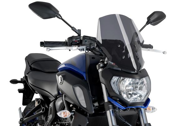 Windschild Puig New Generation Touring 360 x 288 mm mit ABE für Yamaha MT-07 Bj. 2018 - 2020