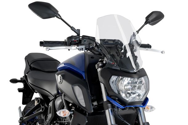 Windschild Puig New Generation Touring 360 x 288 mm mit ABE für Yamaha MT-07 Bj. 2018 - 2020