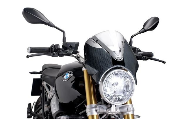 Windschild Puig Retrovision mit ABE für BMW R Ninet, R Ninet Pure, R Ninet Scrambler, R Ninet Urban G Bj. 2014 - 2024