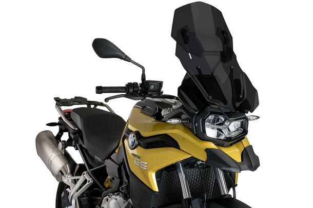 Paravento Puig parabrezza regolabile 490 x 420 mm con ABE per BMW F750GS, F850GS, F850GS Adventure, F800GS anno 2018 - 2026