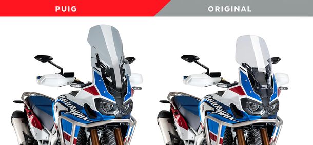 Windschild Puig Verstellbare Scheibe mit ABE für Honda CRF1000L Africa Twin, CRF1000L Africa Twin Adventure Sports Bj. 2016 - 2019