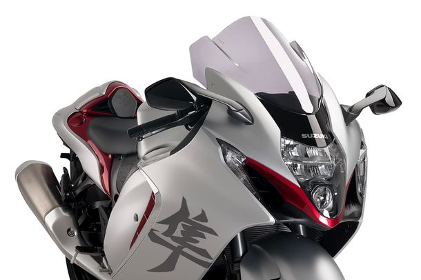 Windschild Puig Z-Racing-Scheibe 460 x 450 mm mit ABE für Suzuki GSX-R1300 Hayabusa, GSX-R1300 Hayabusa Special Edition Bj. 2021 - 2026