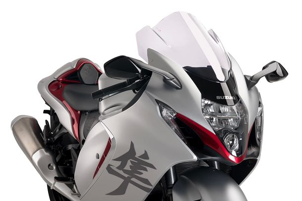 Windschild Puig Z-Racing-Scheibe 460 x 450 mm mit ABE für Suzuki GSX-R1300 Hayabusa, GSX-R1300 Hayabusa Special Edition Bj. 2021 - 2026