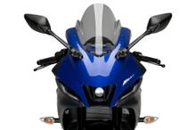 Para-brisa Puig visor Z-Racing 368 x 305 mm com ABE para Yamaha YZF-R125 ano 2023 - 2026