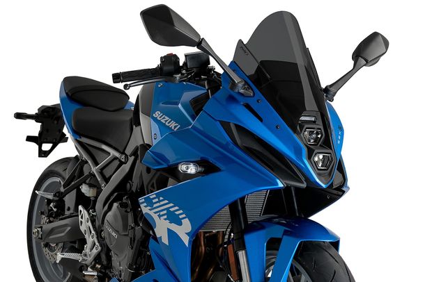 Windschild Puig Z-Racing-Scheibe 380 x 305 mm mit ABE für Suzuki GSX-8R Bj. 2024 - 2026