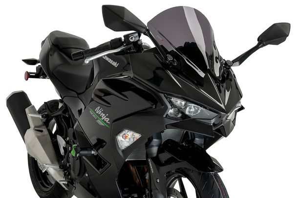 Windschild Puig Z-Racing-Scheibe 375 x 335 mm mit ABE für Kawasaki Ninja 500 SE, Ninja 500 Bj. 2024 - 2026