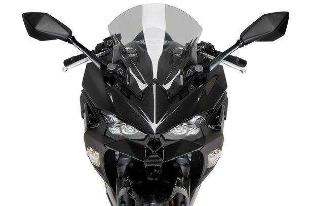 Windschild Puig Z-Racing-Scheibe 375 x 335 mm mit ABE für Kawasaki Ninja 500 SE, Ninja 500 Bj. 2024 - 2026
