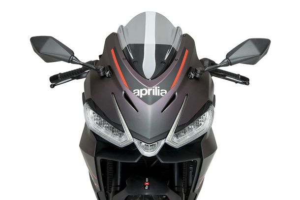 Windschild Puig Z-Racing-Scheibe 380 x 265 mm mit ABE für Aprilia RS 457 Bj. 2024 - 2026