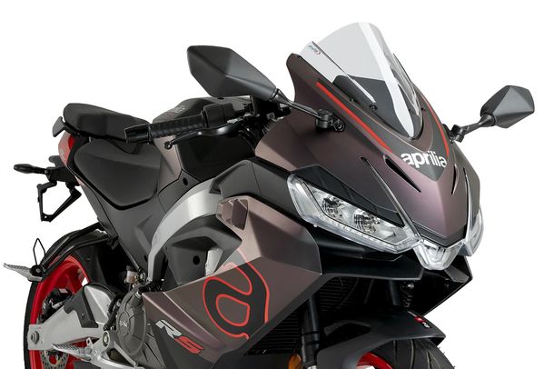 Windschild Puig Z-Racing-Scheibe 380 x 265 mm mit ABE für Aprilia RS 457 Bj. 2024 - 2026
