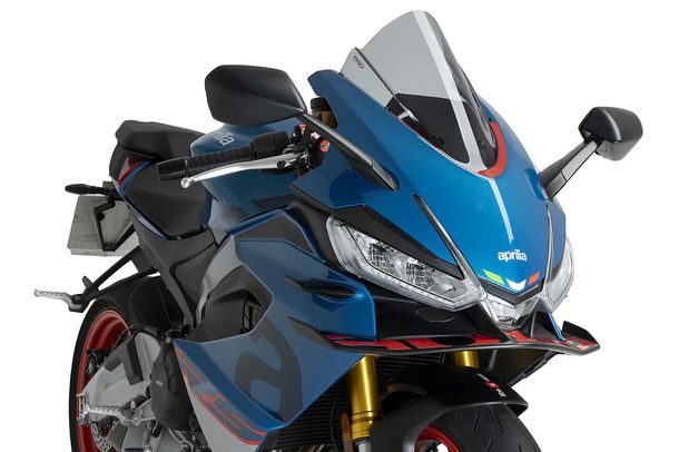 Windschild Puig Z-Racing-Scheibe 328 x 262 mm mit ABE für Aprilia RS 660, RS 660 Factory Bj. 2021 - 2026