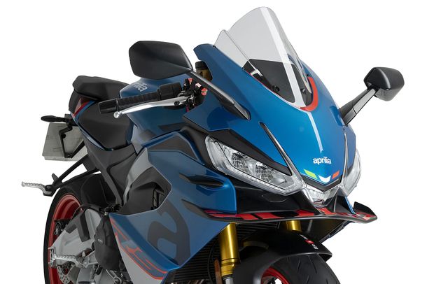 Windschild Puig Z-Racing-Scheibe 328 x 262 mm mit ABE für Aprilia RS 660, RS 660 Factory Bj. 2021 - 2026