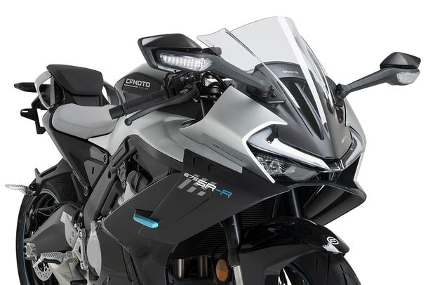 Windschild Puig Z-Racing-Scheibe 460 x 375 mm mit ABE für Cfmoto 675SR-R Bj. 2025 - 2026