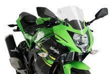 Parabrisas Puig pantalla Z-Racing 295 x 285 mm con ABE para Kawasaki Ninja 125 año 2019 - 2026