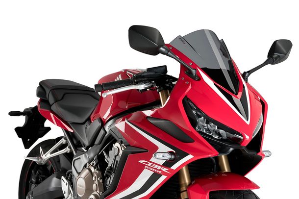 Windschild Puig Z-Racing-Scheibe 335 x 285 mm mit ABE für Honda CBR650R, CBR650R Eclutch Bj. 2019 - 2026