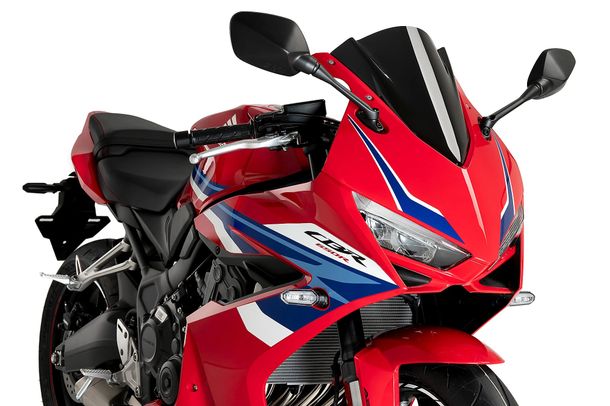 Windschild Puig Z-Racing-Scheibe 335 x 285 mm mit ABE für Honda CBR650R, CBR650R Eclutch Bj. 2019 - 2026