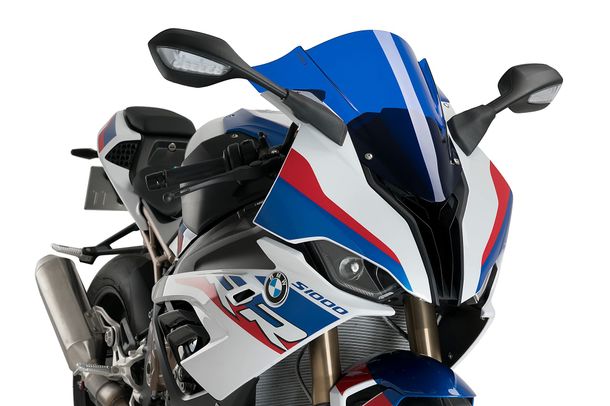 Windschild Puig Z-Racing-Scheibe 445 x 425 mm mit ABE für Bmw S1000RR, M1000RR (Bj. 2019 - 2026)