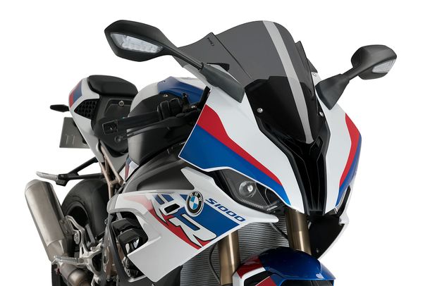 Windschild Puig Z-Racing-Scheibe 445 x 425 mm mit ABE für BMW S1000RR, M1000RR Bj. 2019 - 2026