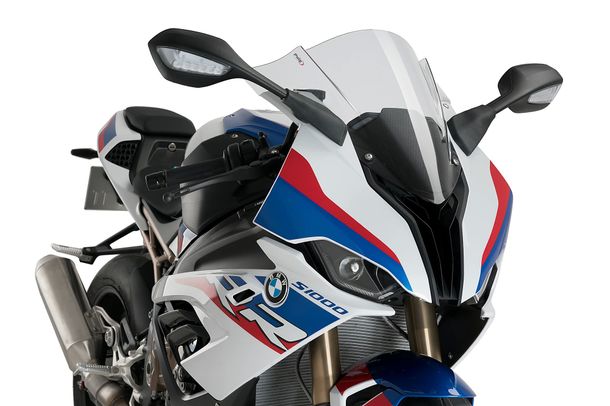 Windschild Puig Z-Racing-Scheibe 445 x 425 mm mit ABE für BMW S1000RR, M1000RR Bj. 2019 - 2026