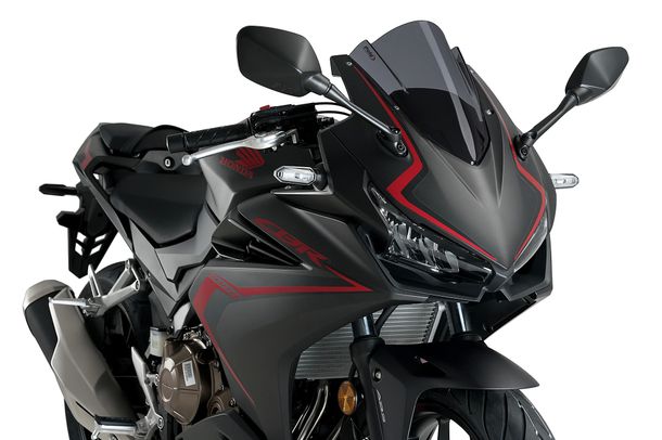 Windschild Puig Z-Racing-Scheibe 305 x 265 mm mit ABE für Honda CBR500R, CBR500R Eclutch Bj. 2019 - 2026