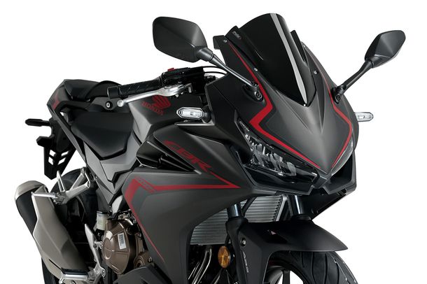 Windschild Puig Z-Racing-Scheibe 305 x 265 mm mit ABE für Honda CBR500R, CBR500R Eclutch Bj. 2019 - 2026