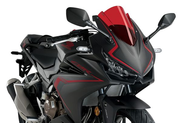 Windschild Puig Z-Racing-Scheibe 305 x 265 mm mit ABE für Honda CBR500R, CBR500R Eclutch Bj. 2019 - 2026