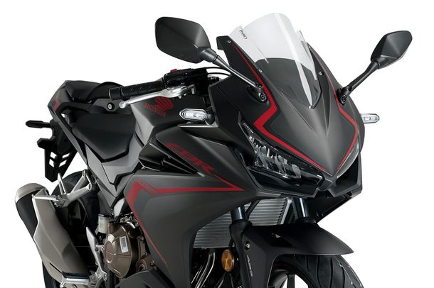 Windschild Puig Z-Racing-Scheibe 305 x 265 mm mit ABE für Honda CBR500R, CBR500R Eclutch Bj. 2019 - 2026