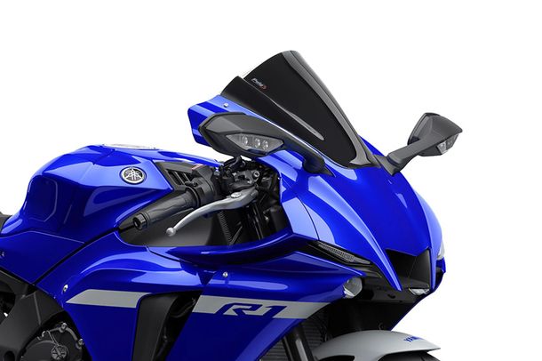 Windschild Puig Z-Racing-Scheibe 335 x 295 mm mit ABE für Yamaha YZF-R1, YZF-R1M, YZF-R1 Race Bj. 2020 - 2026