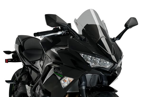 Windschild Puig Z-Racing-Scheibe 485 x 385 mm mit ABE für Kawasaki Ninja 650 Bj. 2020 - 2026
