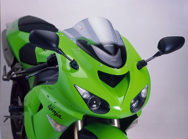 Windschild Puig Z-Racing-Scheibe mit ABE für Kawasaki ZX-6R Ninja, ZX-10R Bj. 2005 - 2008