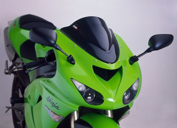Windschild Puig Z-Racing-Scheibe mit ABE für Kawasaki ZX-6R Ninja, ZX-10R Bj. 2005 - 2008