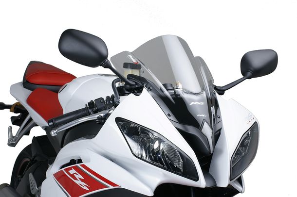 Windschild Puig Z-Racing-Scheibe mit ABE für Yamaha YZF-R6 Bj. 2008 - 2016